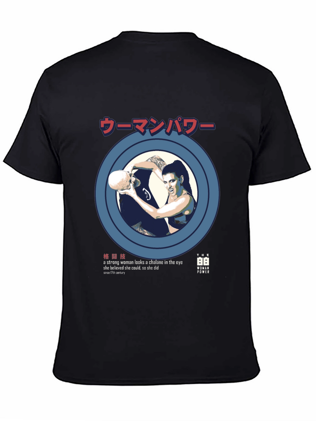 Woman Power Graphic Tee - Strong Female Design
