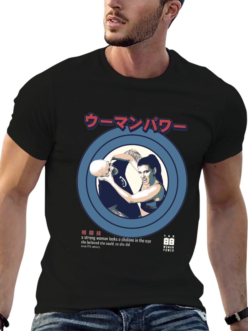 Woman Power Graphic Tee - Strong Female Design