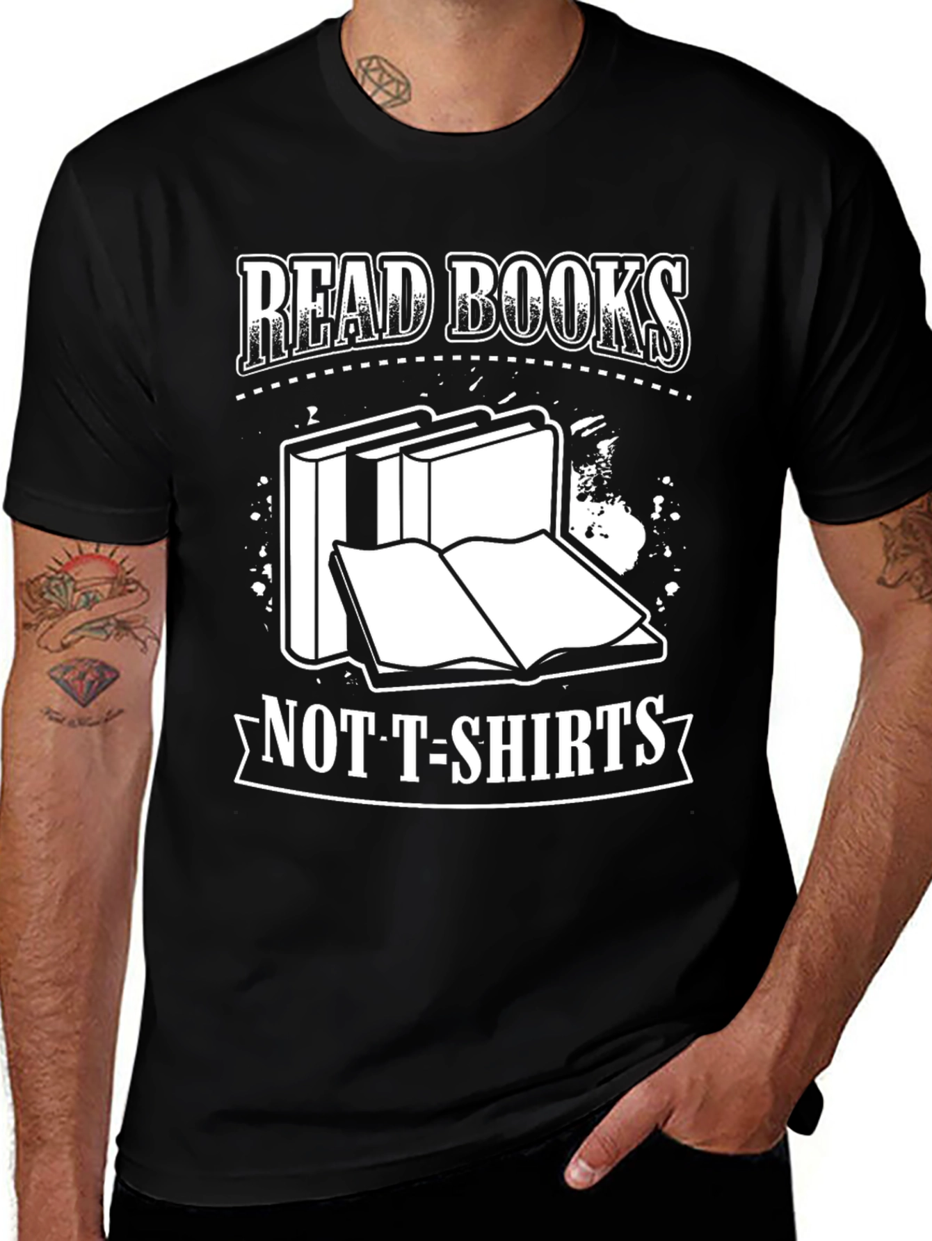 Read Books Not T-Shirts Graphic Tee