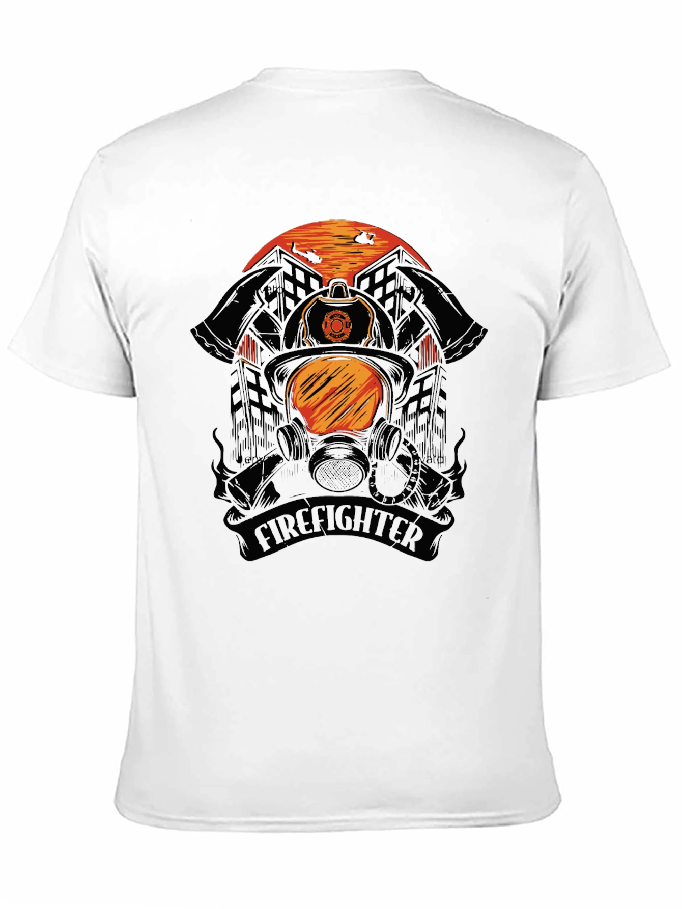 Firefighter Helmet Graphic Tee