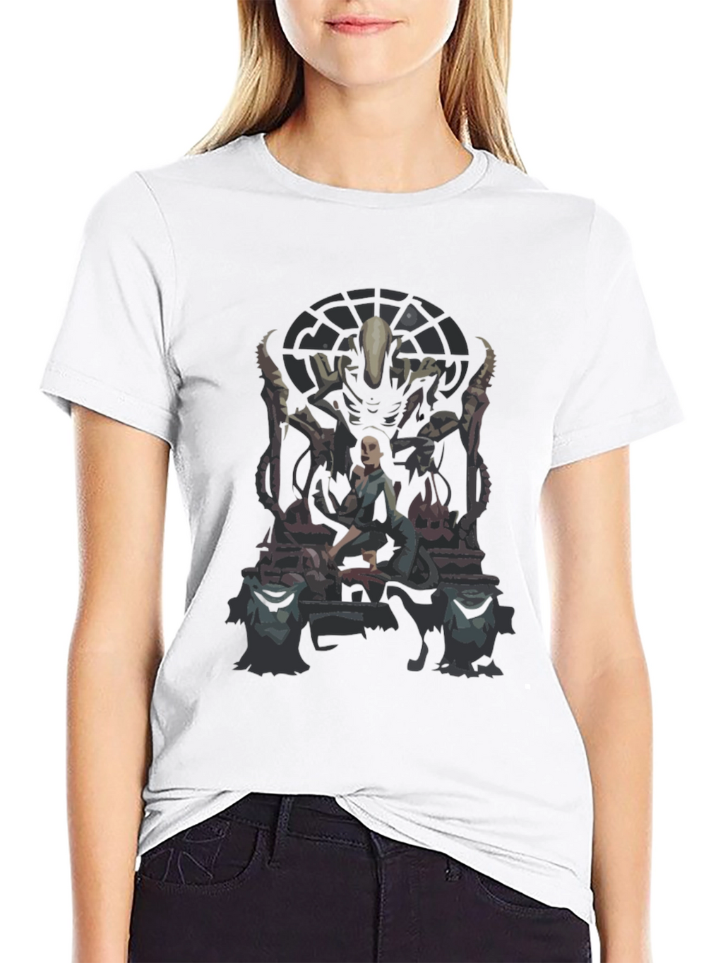 Alien Movie Graphic Print T-Shirt