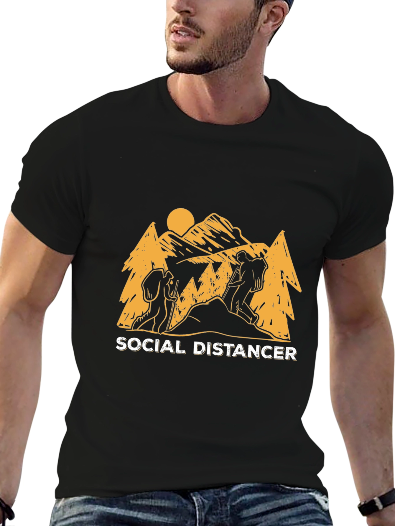 Social Distancer Hiking T-Shirt