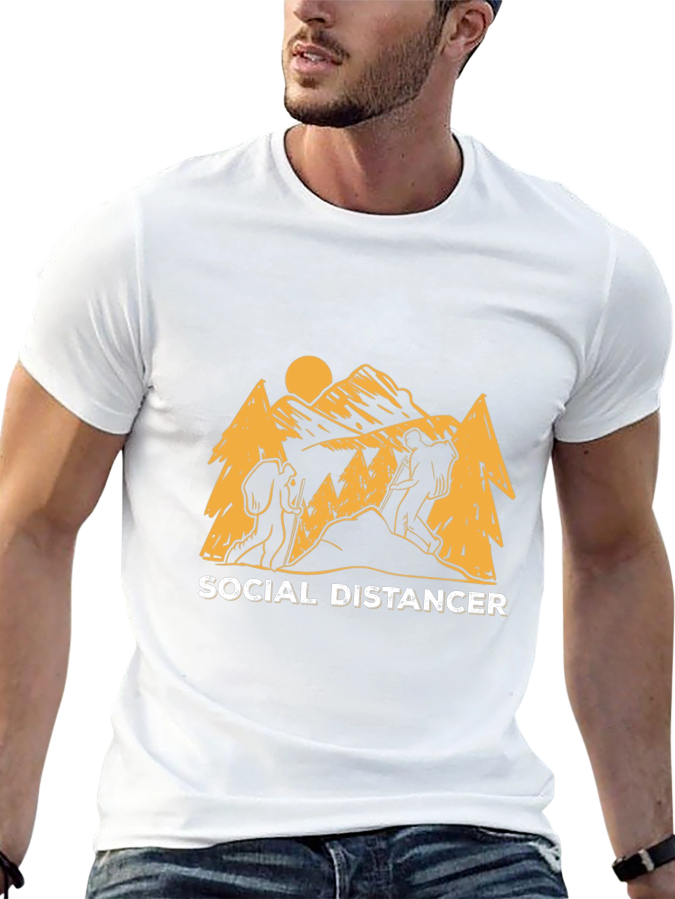 Social Distancer Hiking T-Shirt