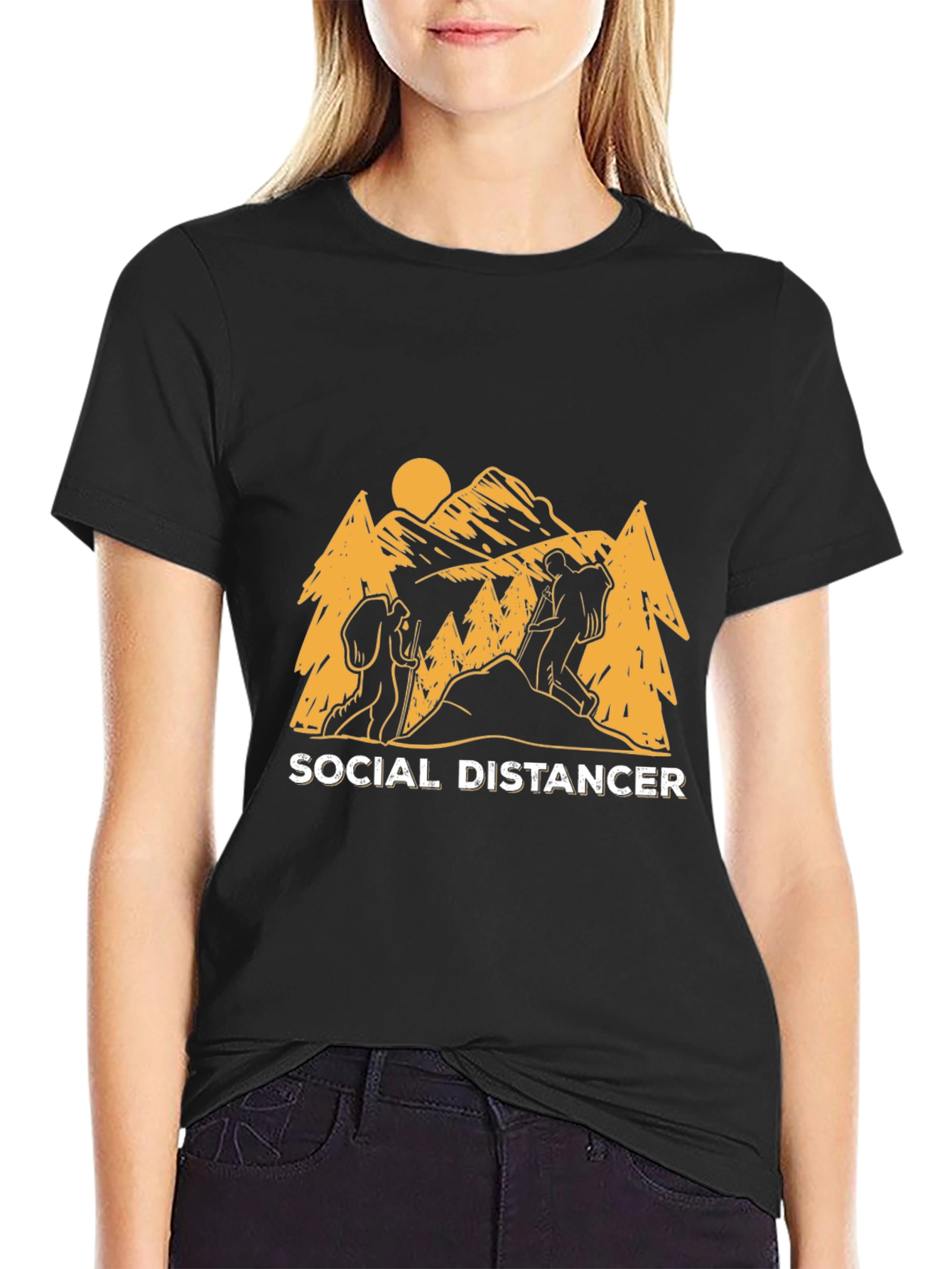 Social Distancer Hiking T-Shirt