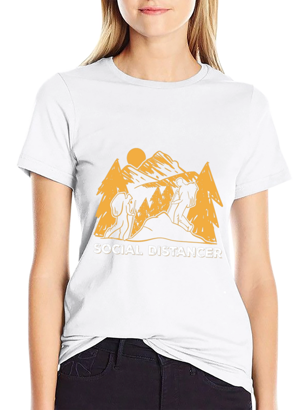 Social Distancer Hiking T-Shirt