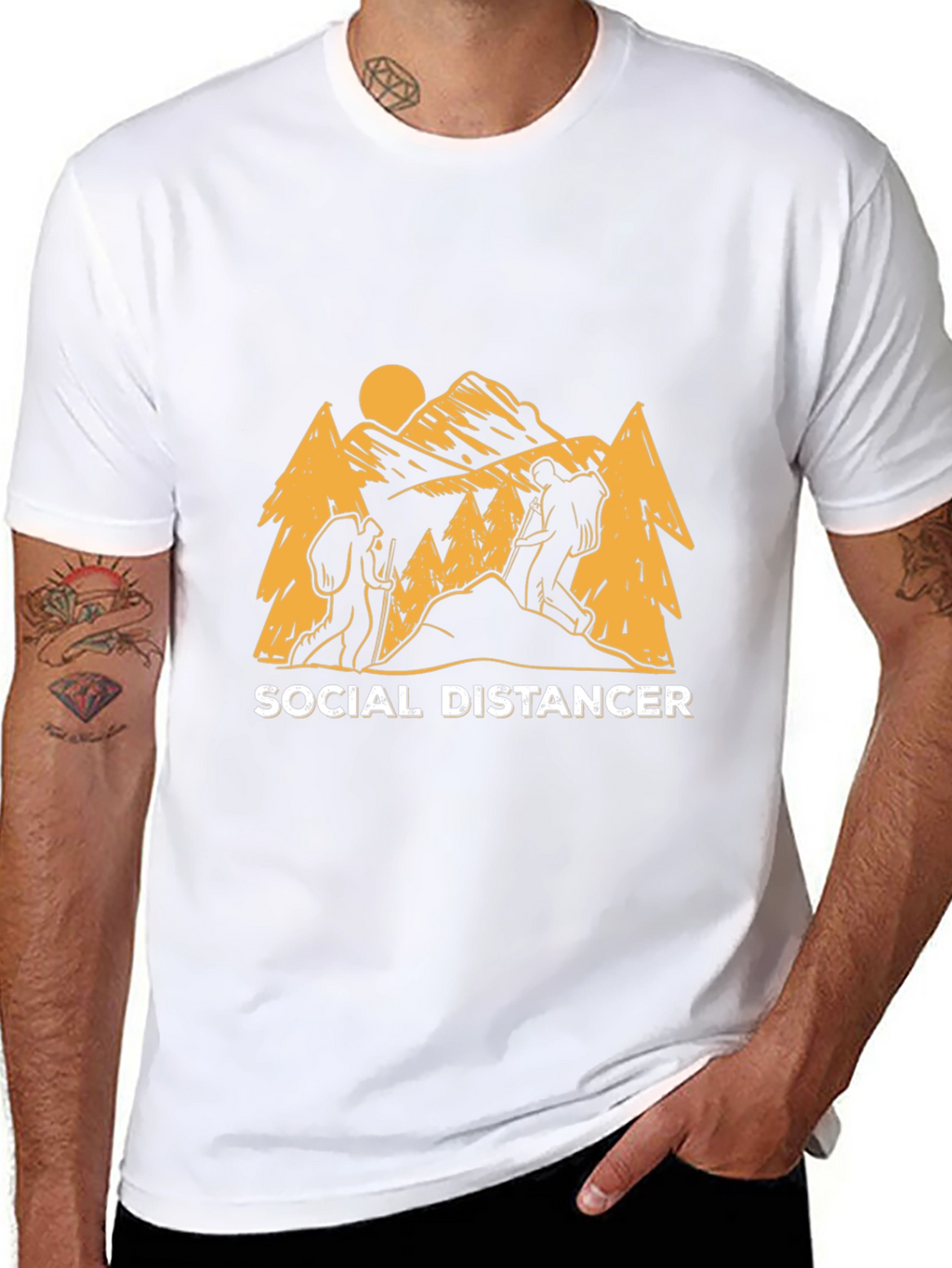 Social Distancer Hiking T-Shirt