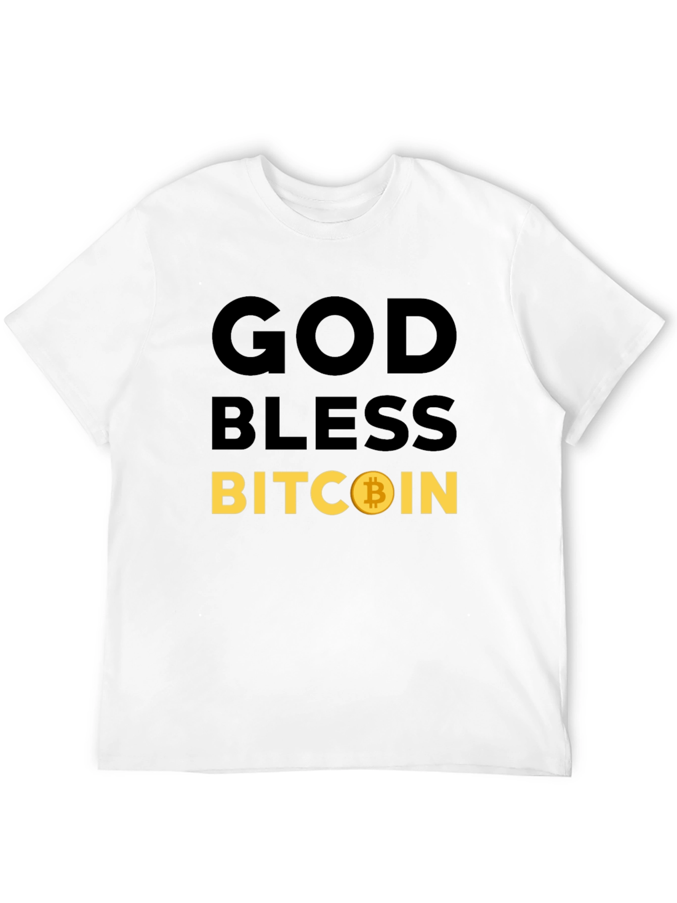 God Bless Bitcoin T-Shirt Crypto HODL Tee