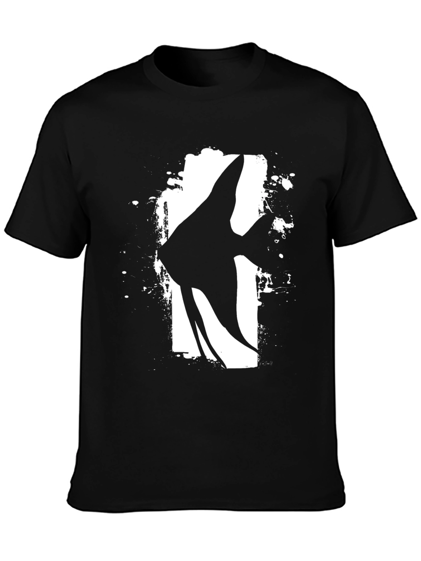Angelfish Graphic T-Shirt - Black