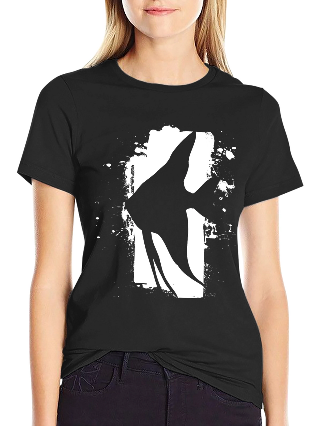 Angelfish Graphic T-Shirt - Black