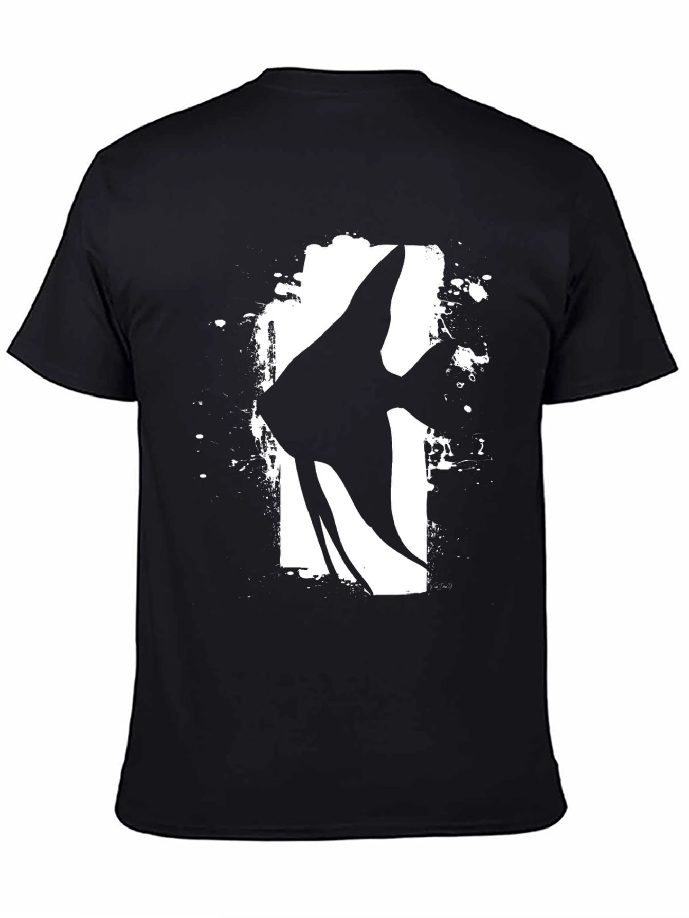 Angelfish Graphic T-Shirt - Black