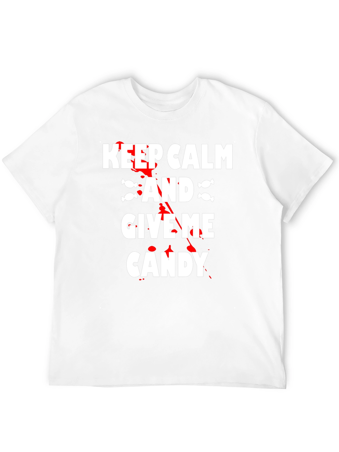 Keep Calm Give Me Candy T-Shirt - Halloween Tee