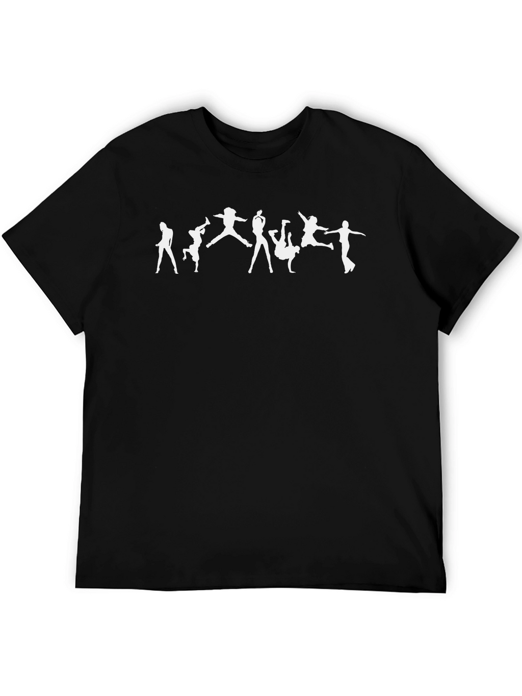 Dance Silhouette Graphic Black T-Shirt