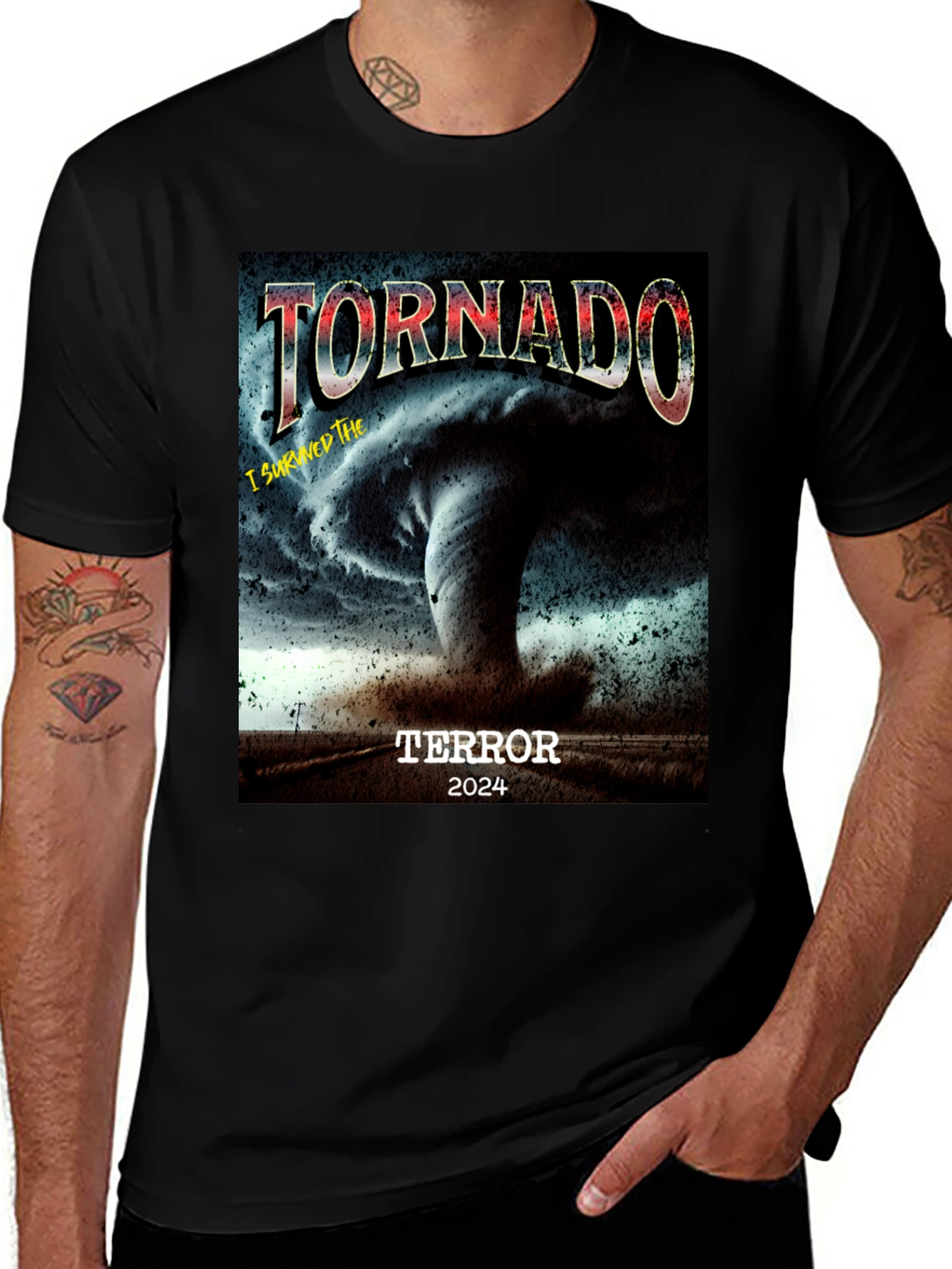 I Survived The Tornado Terror 2024 T-Shirt