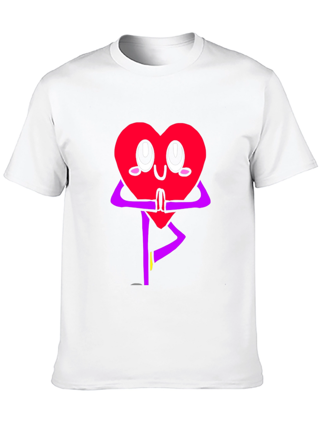 Heart Yoga Pose Graphic T-Shirt