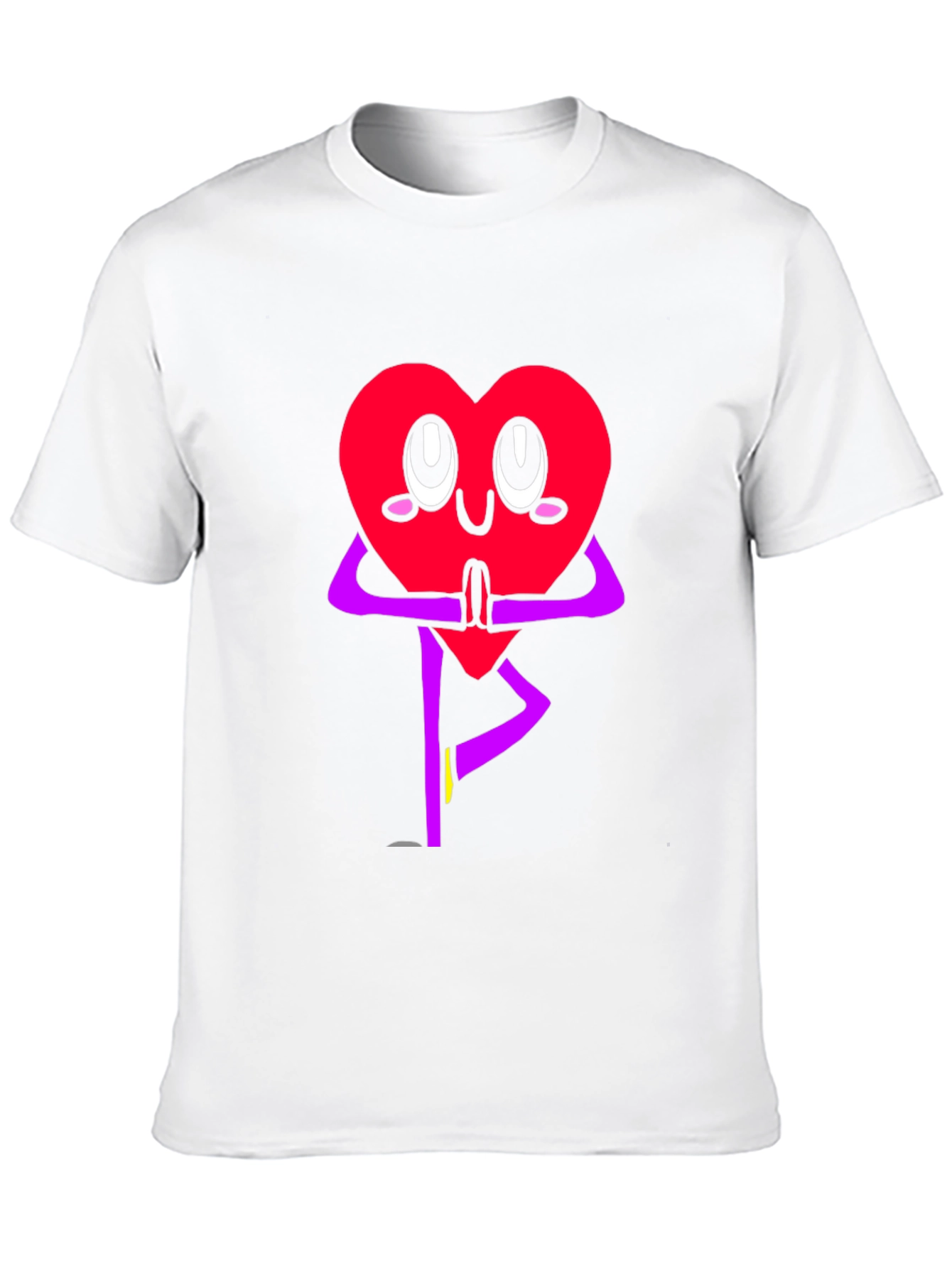 Heart Yoga Pose Graphic T-Shirt