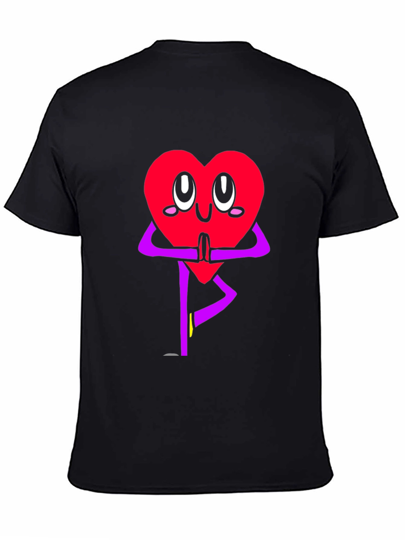 Heart Yoga Pose Graphic T-Shirt