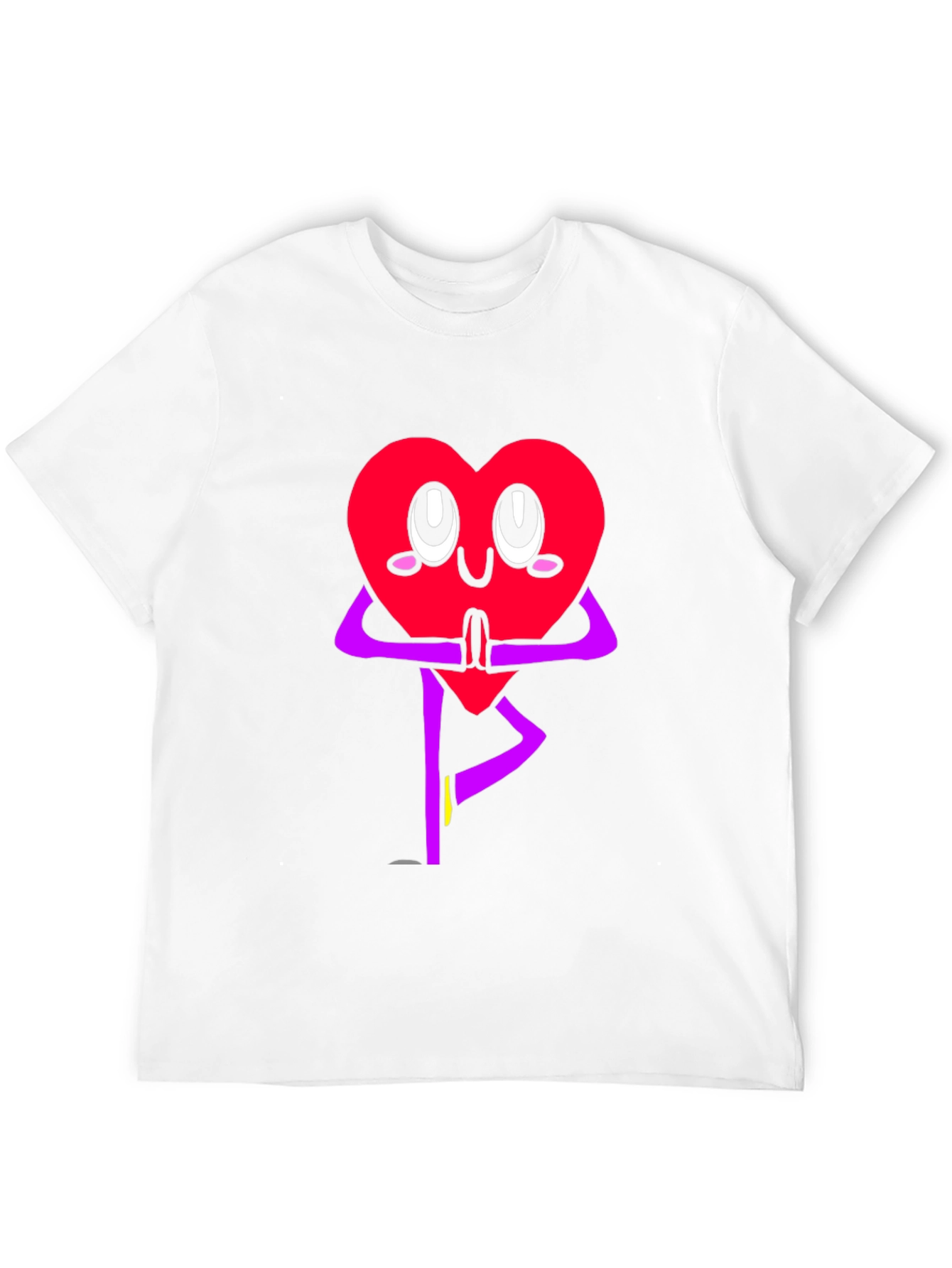 Heart Yoga Pose Graphic T-Shirt