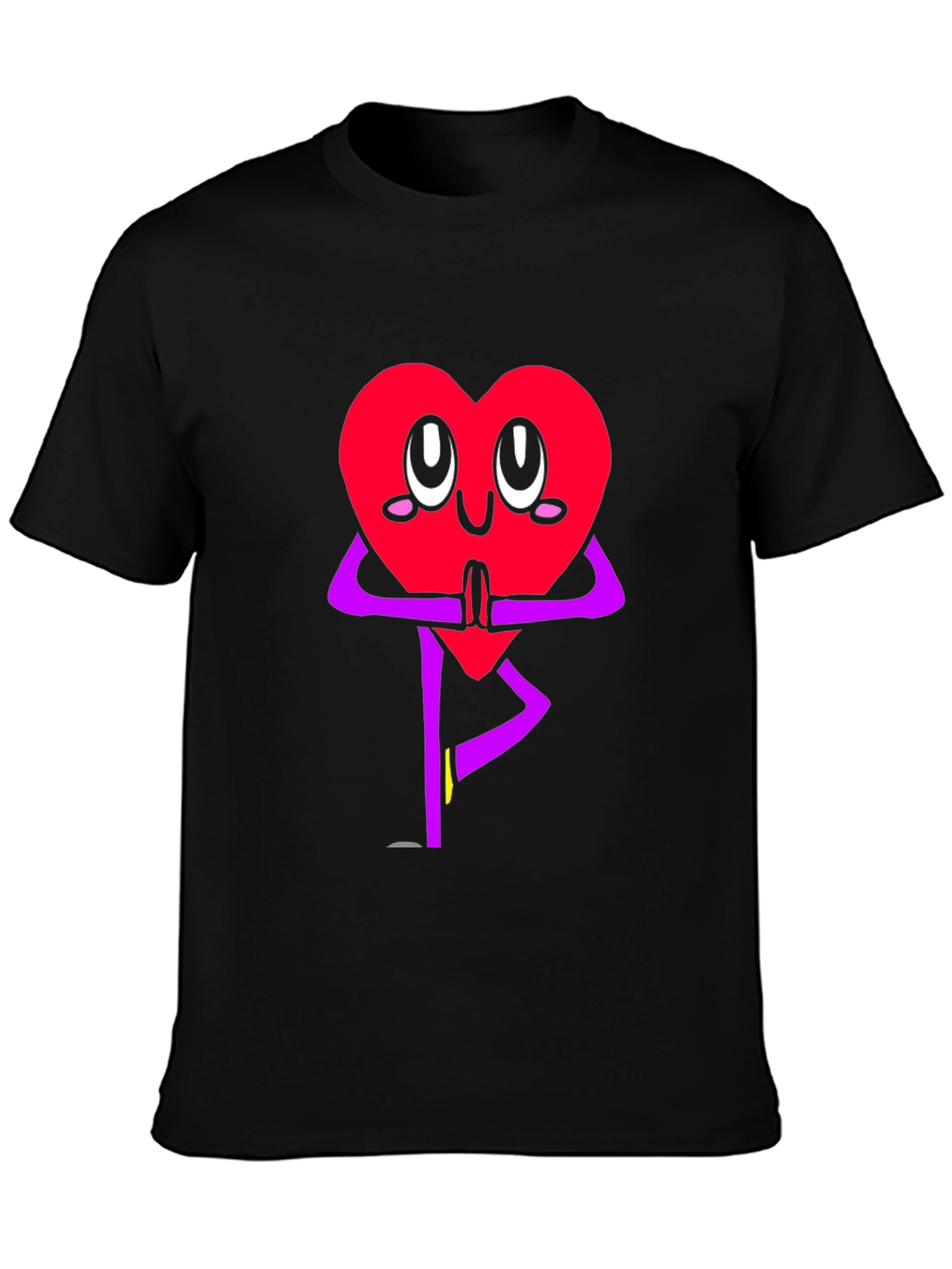 Heart Yoga Pose Graphic T-Shirt
