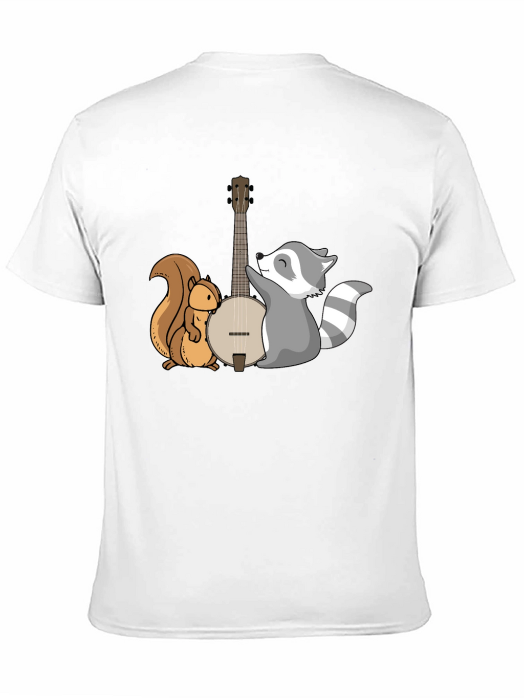 Squirrel and Raccoon Banjo Graphic Tee
