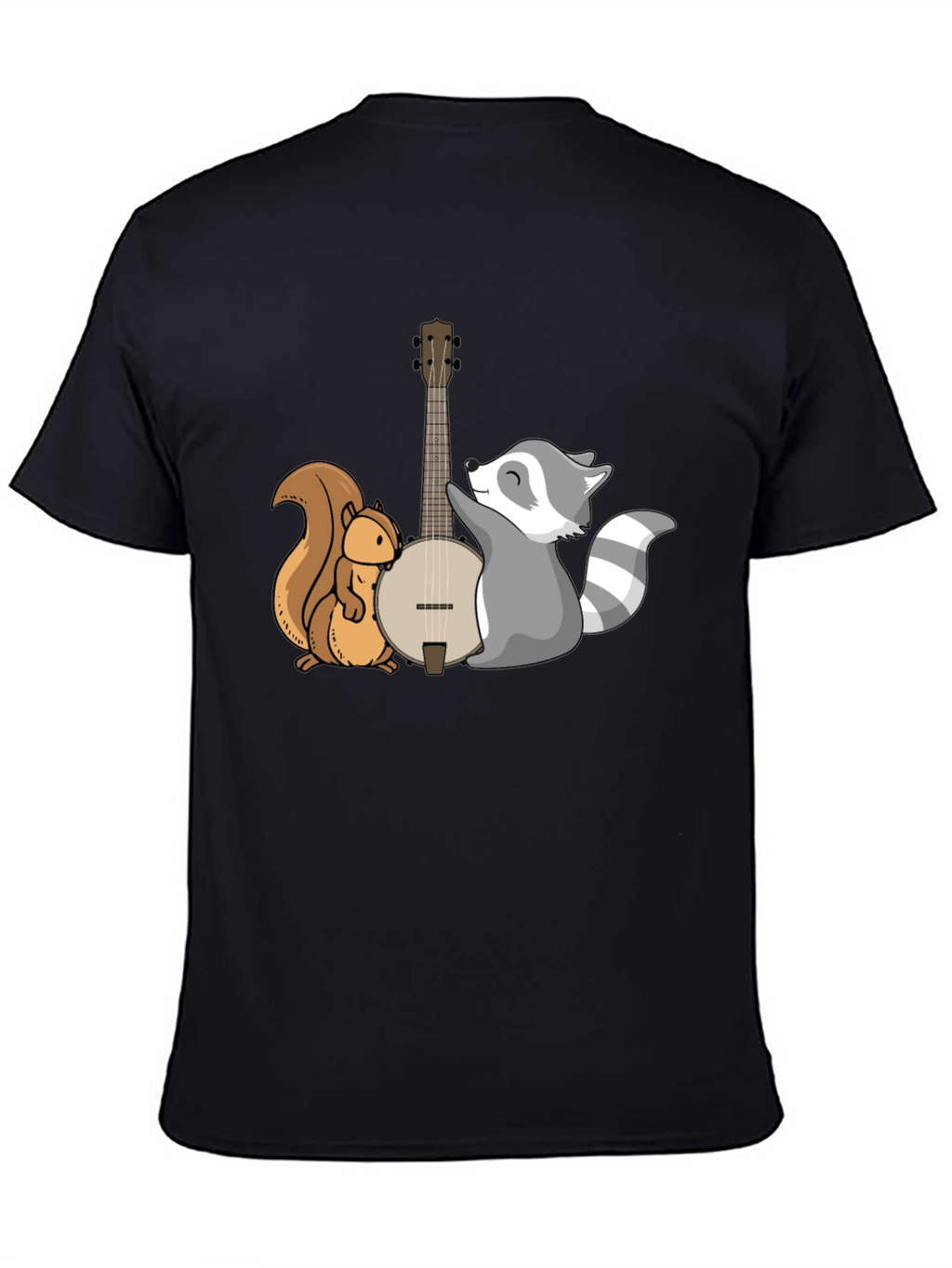 Squirrel and Raccoon Banjo Graphic Tee