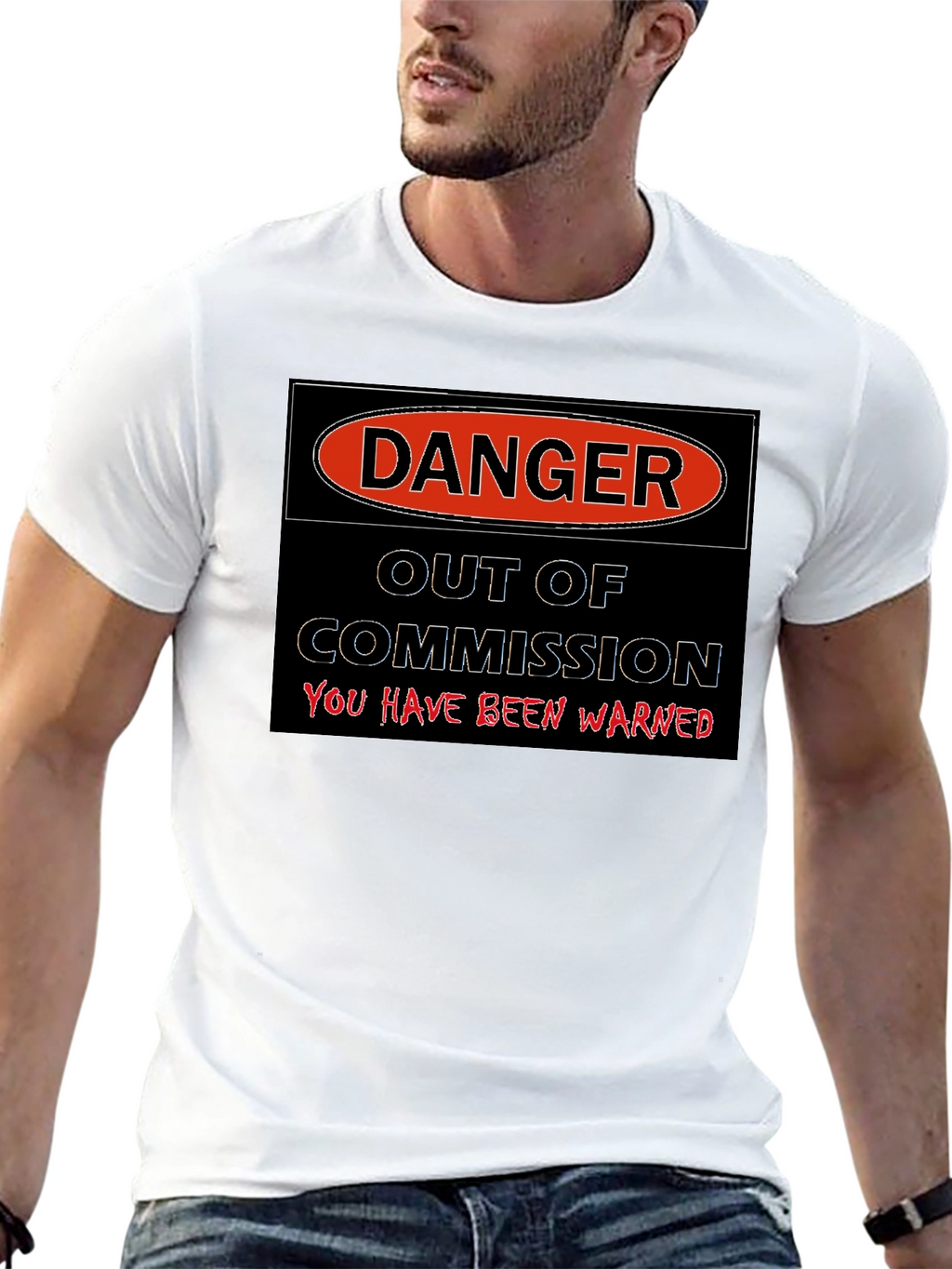 Danger Out of Commission Warning T-Shirt