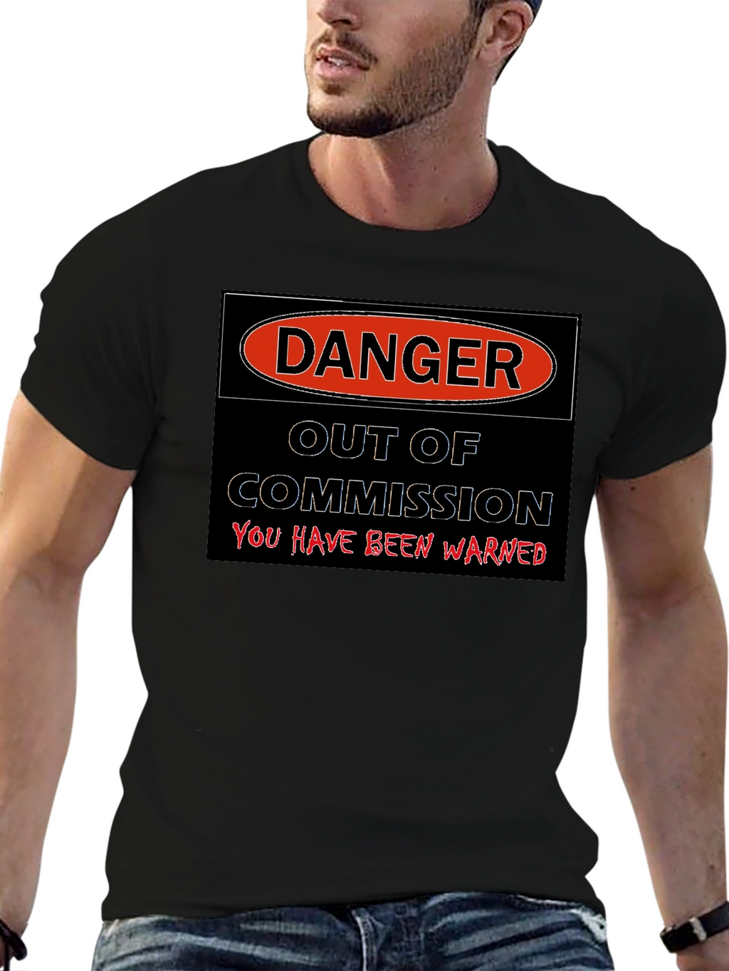 Danger Out of Commission Warning T-Shirt