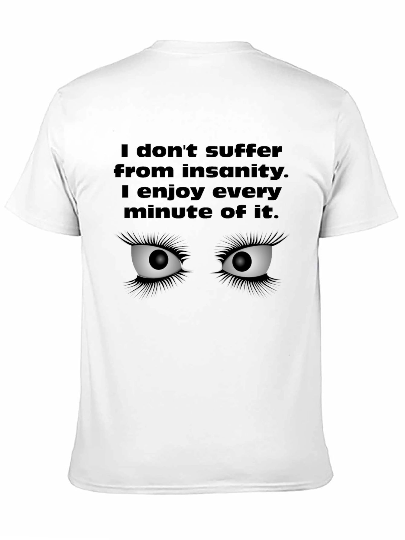 Insanity Enjoyer Black Graphic Tee
