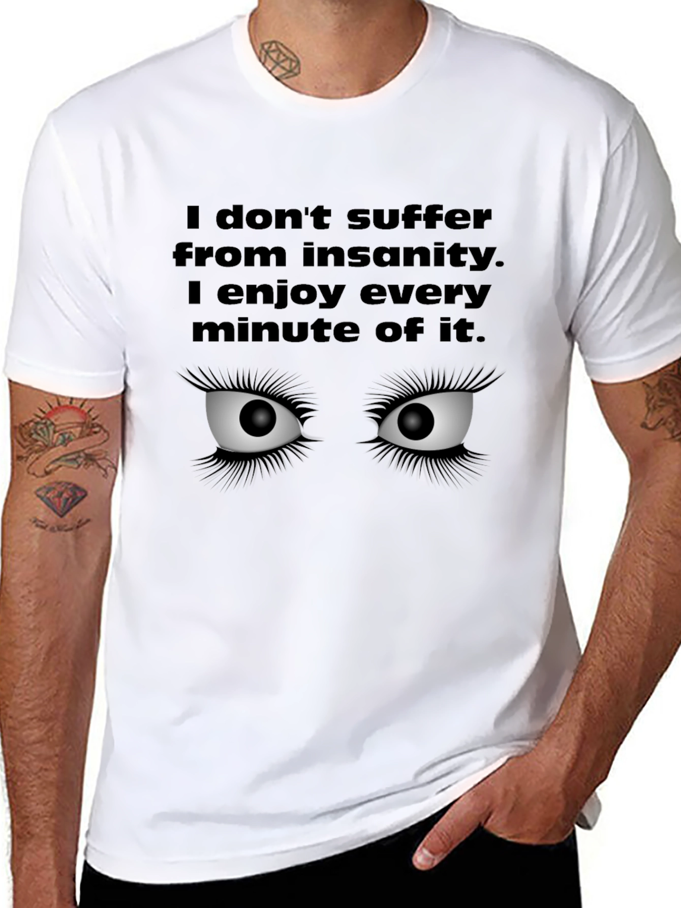 Insanity Enjoyer Black Graphic Tee