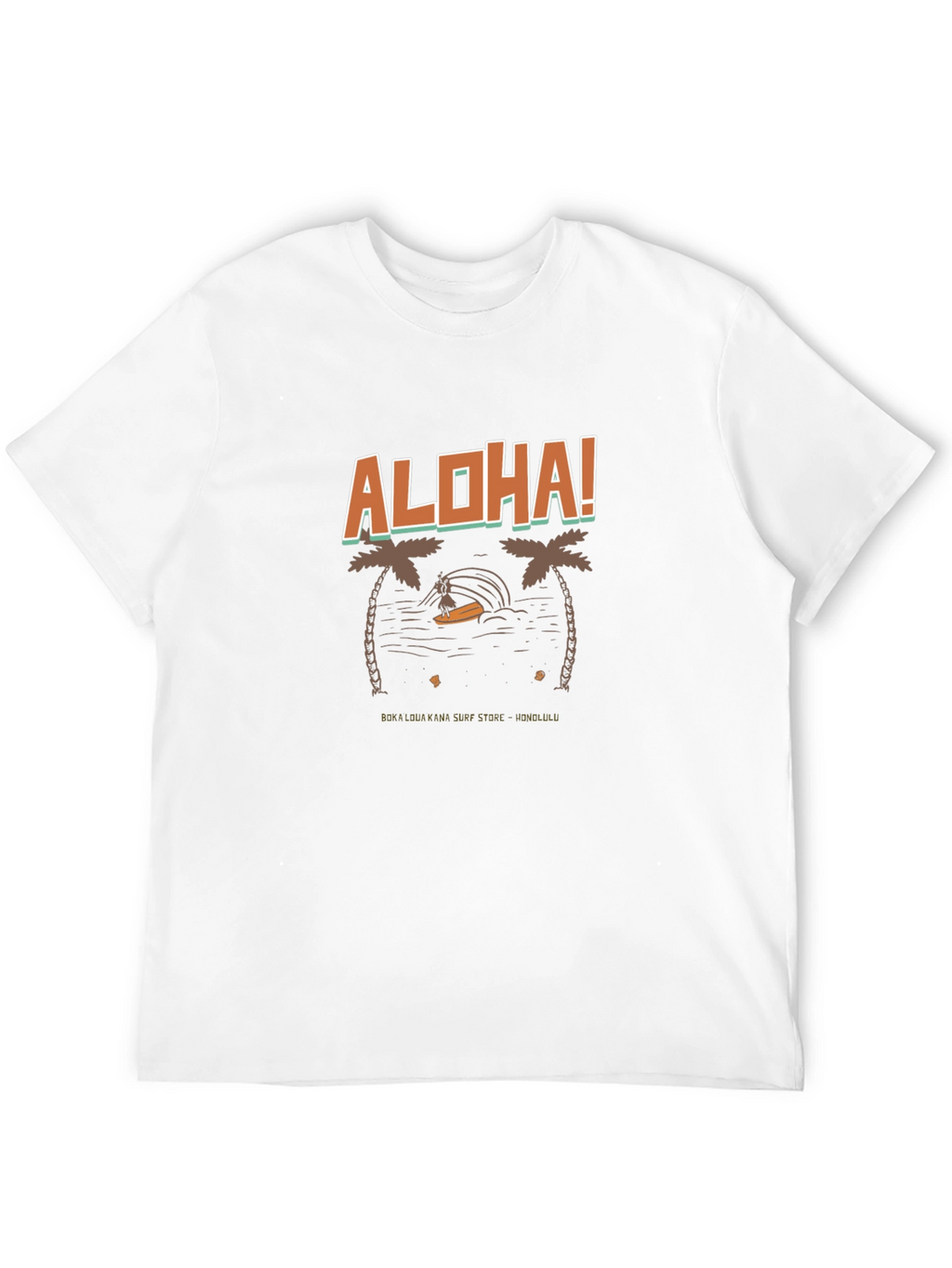 Aloha Surf T-Shirt - Tropical Design