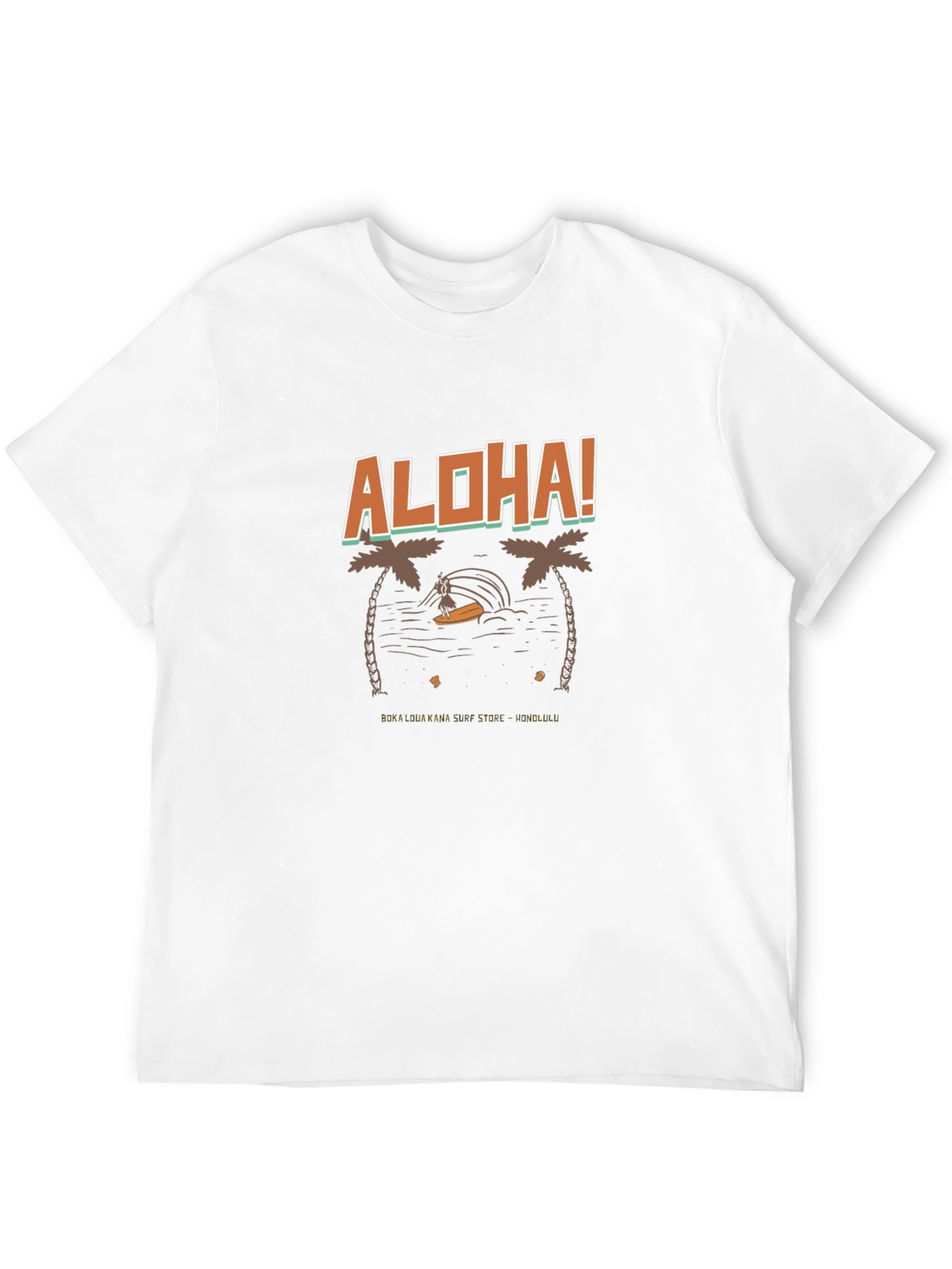 Aloha Surf T-Shirt - Tropical Design