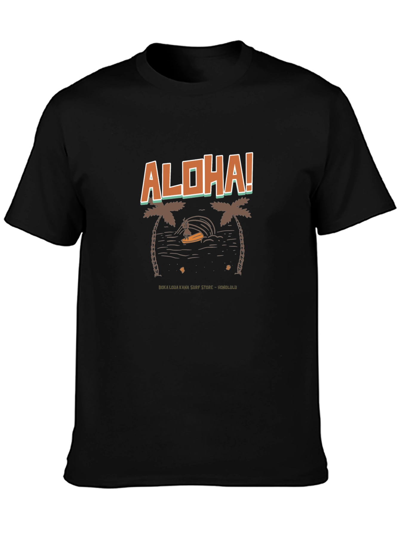 Aloha Surf T-Shirt - Tropical Design