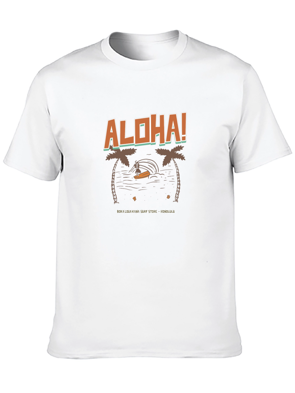 Aloha Surf T-Shirt - Tropical Design