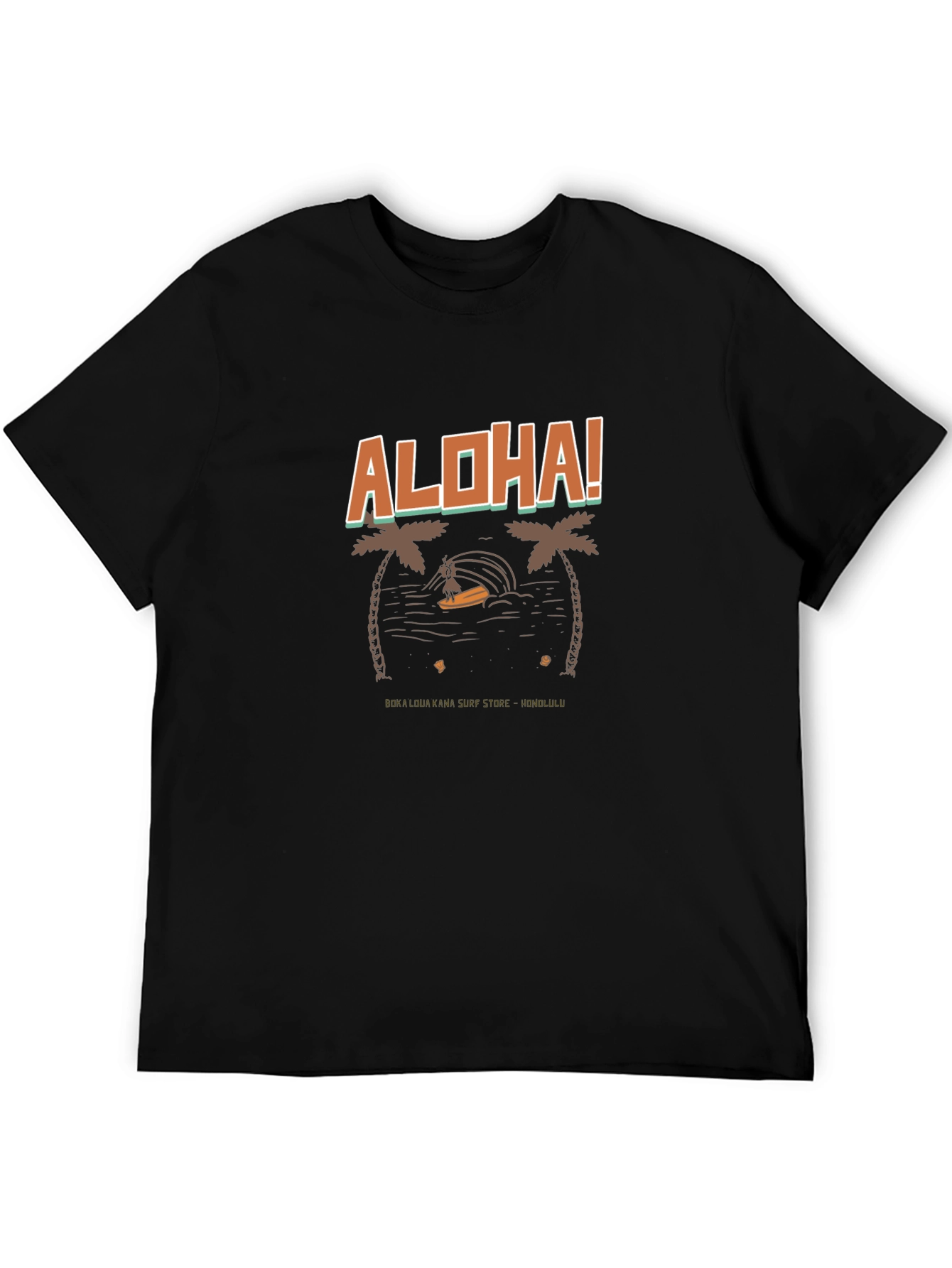 Aloha Surf T-Shirt - Tropical Design