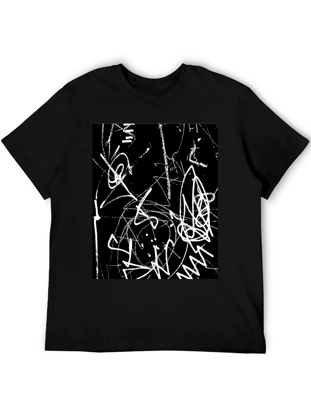 Abstract Art Black Graphic Tee