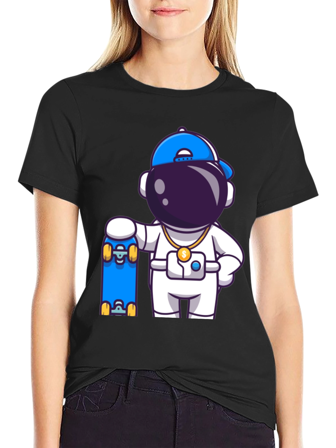 Skater Astronaut Graphic Tee