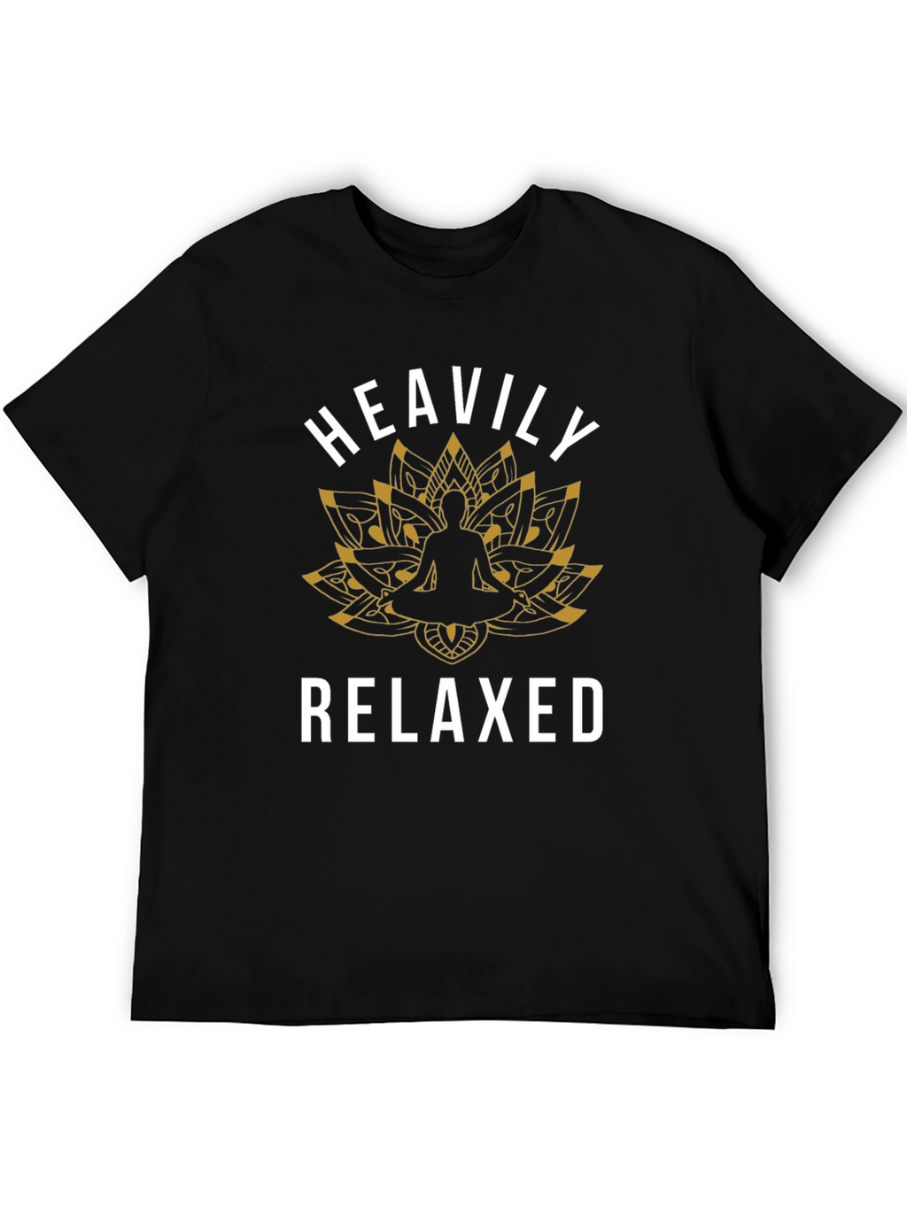 Heavily Relaxed Yoga Lotus Graphic Tee