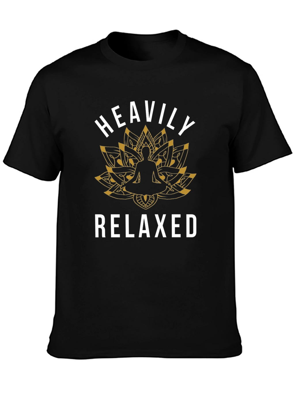Heavily Relaxed Yoga Lotus Graphic Tee