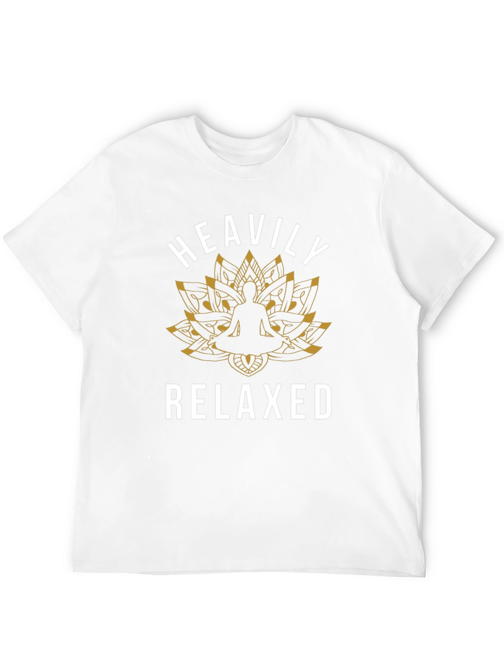 Heavily Relaxed Yoga Lotus Graphic Tee