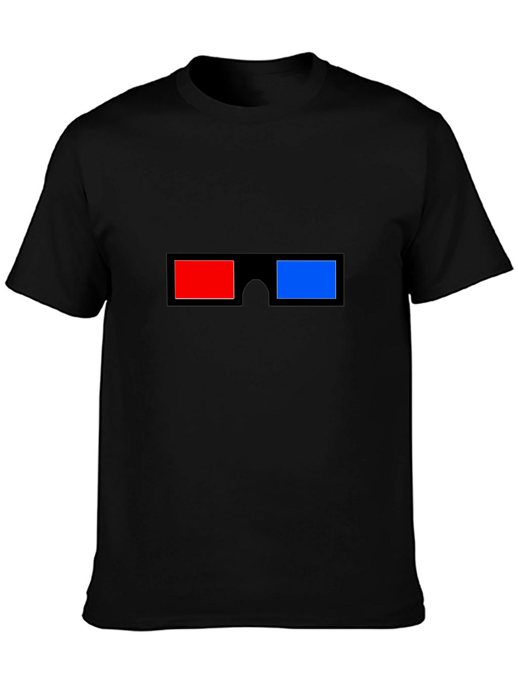 3D Glasses Graphic Tee - Anaglyph Vision Style T-Shirt