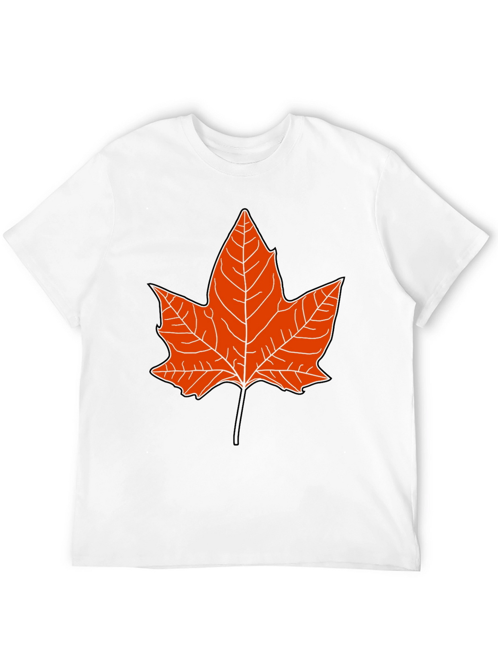 Maple Leaf Graphic Tee - Black
