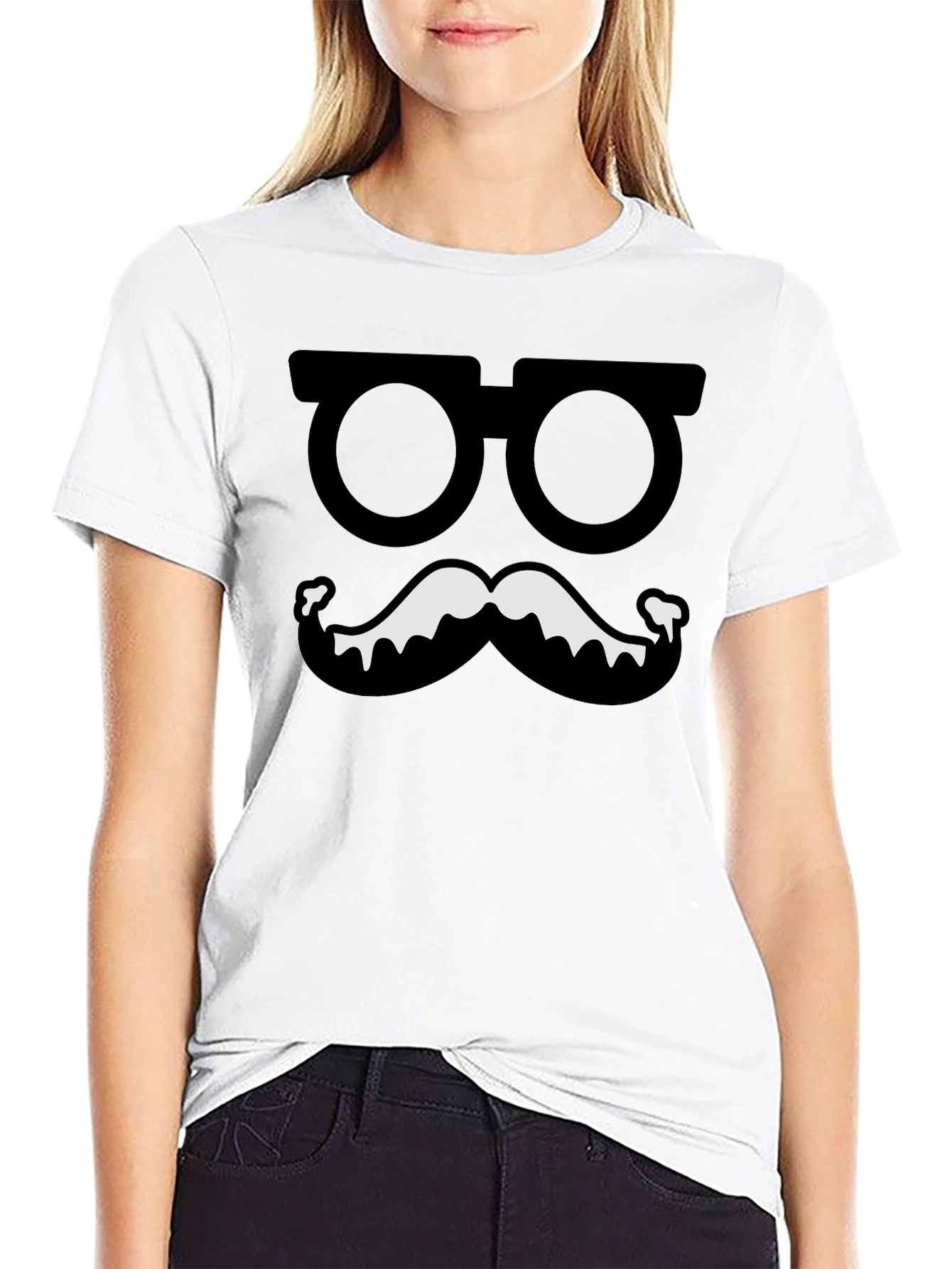 Funny Glasses and Mustache T-Shirt