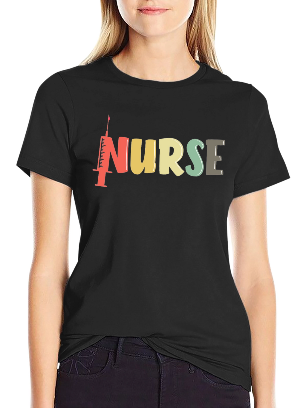Nurse Syringe Graphic T-Shirt