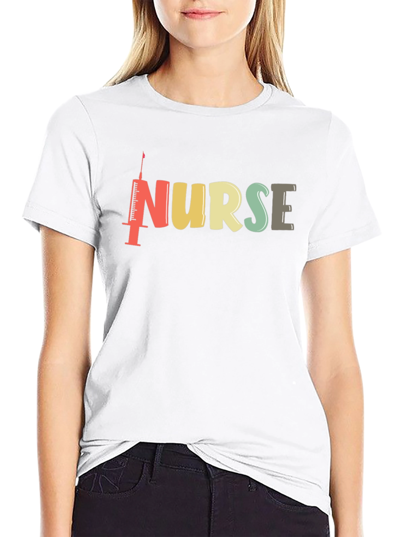 Nurse Syringe Graphic T-Shirt