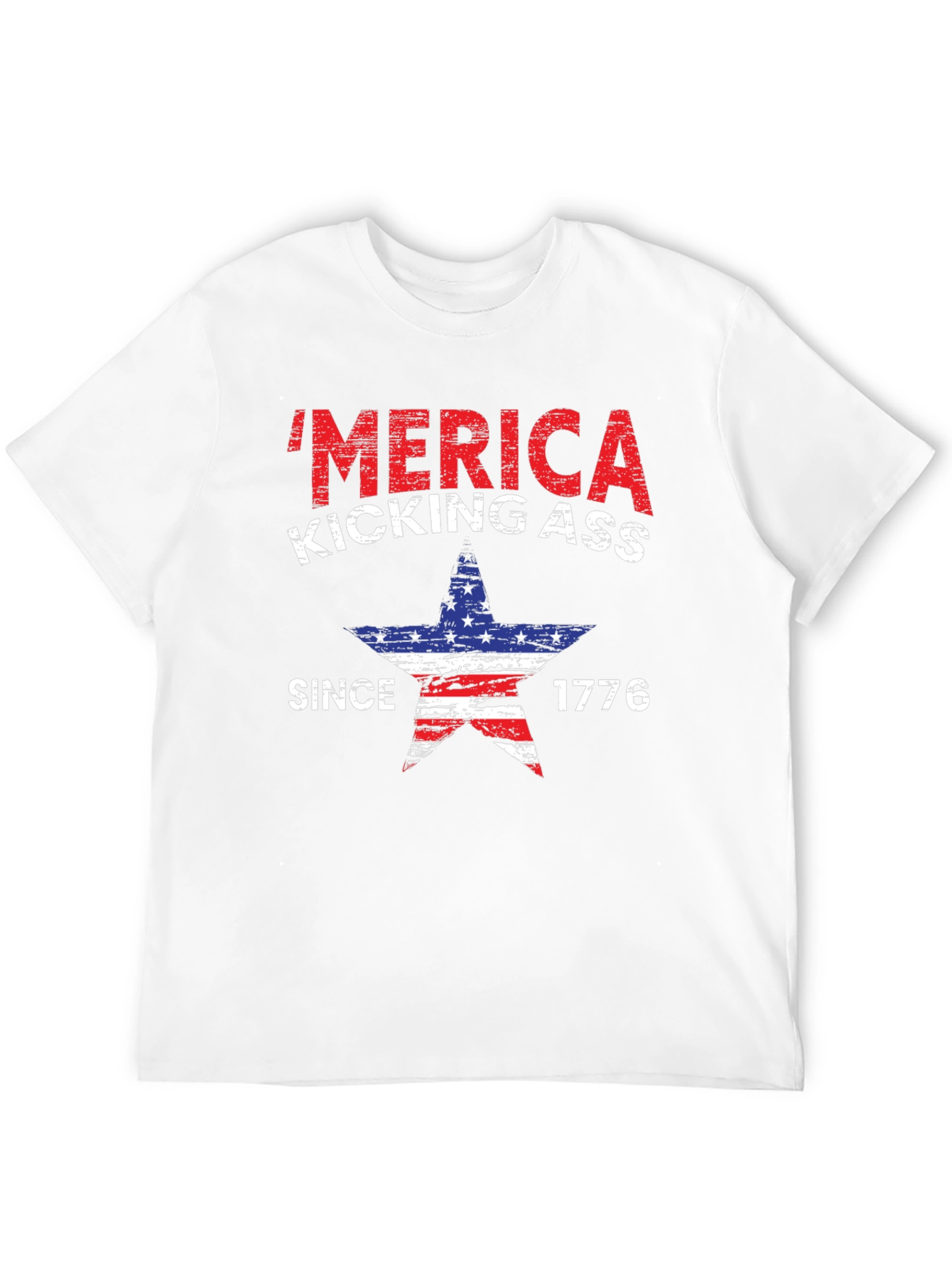 Patriotic Merica Kicking Ass T-Shirt