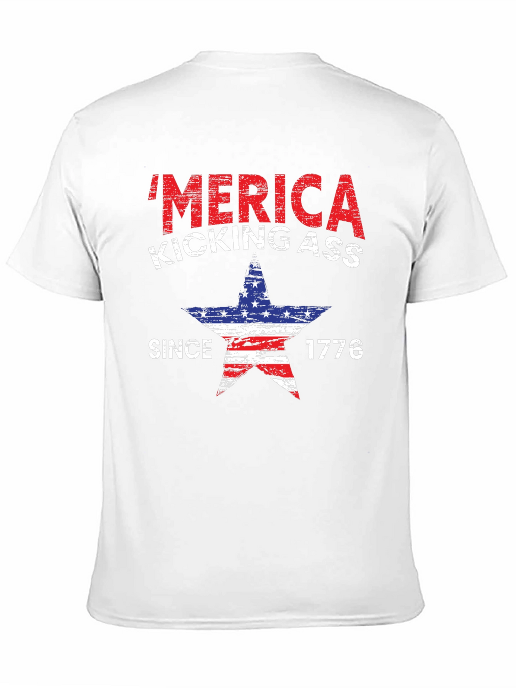 Patriotic Merica Kicking Ass T-Shirt