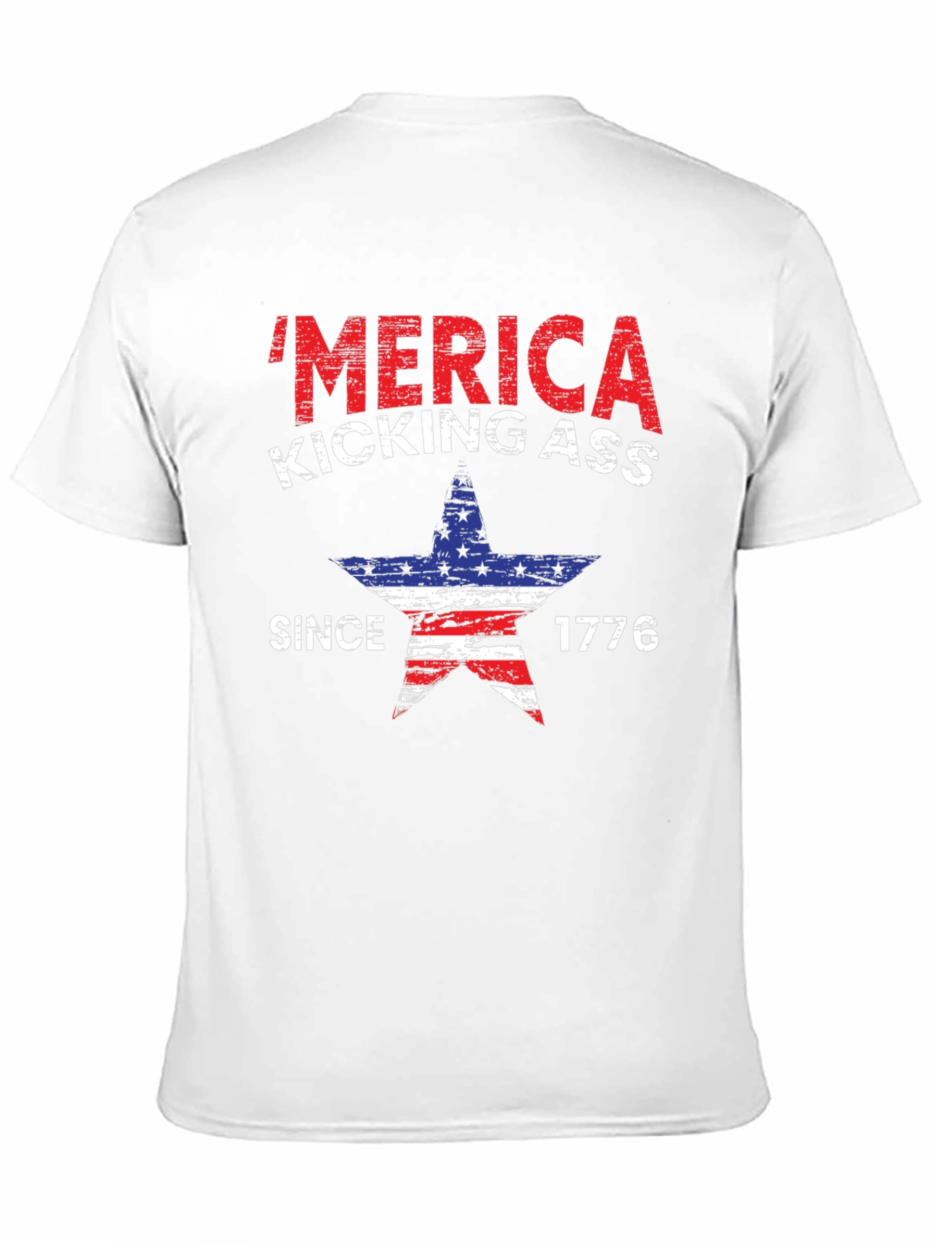Patriotic Merica Kicking Ass T-Shirt