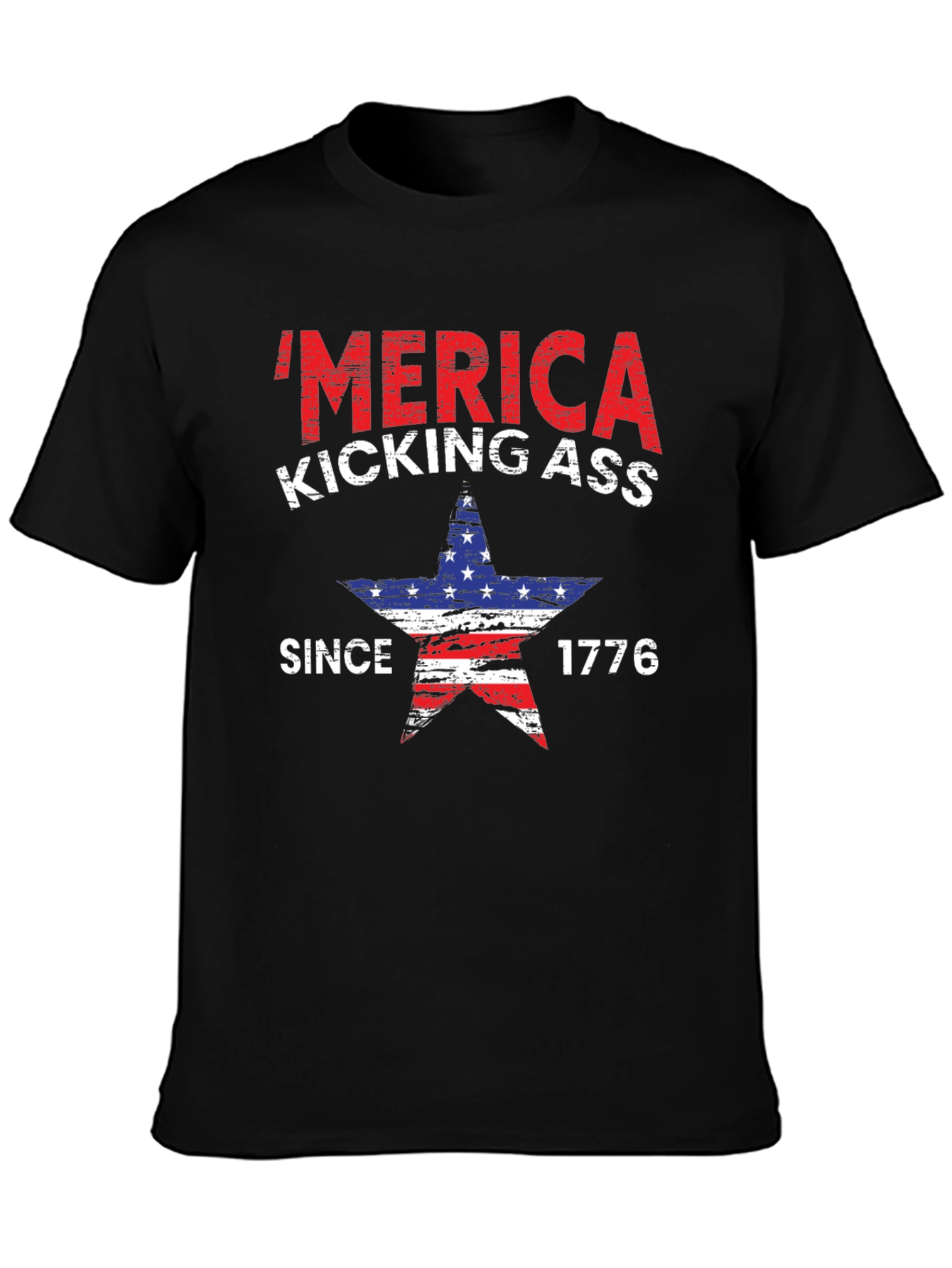 Patriotic Merica Kicking Ass T-Shirt