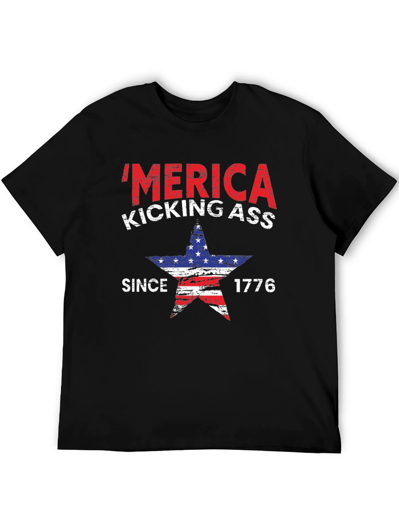 Patriotic Merica Kicking Ass T-Shirt