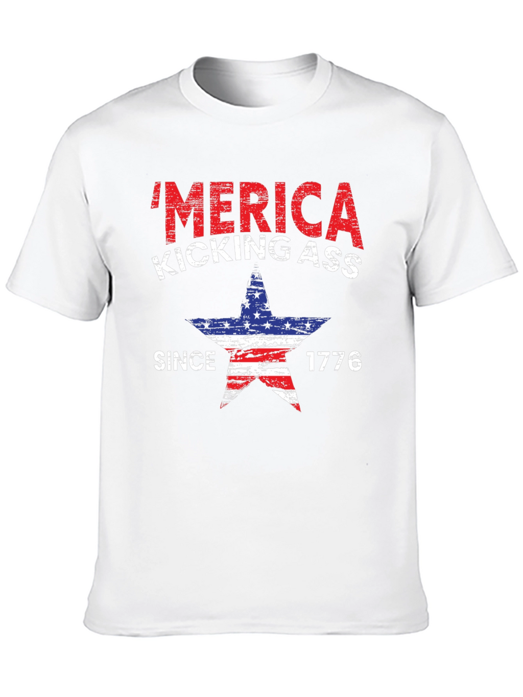 Patriotic Merica Kicking Ass T-Shirt