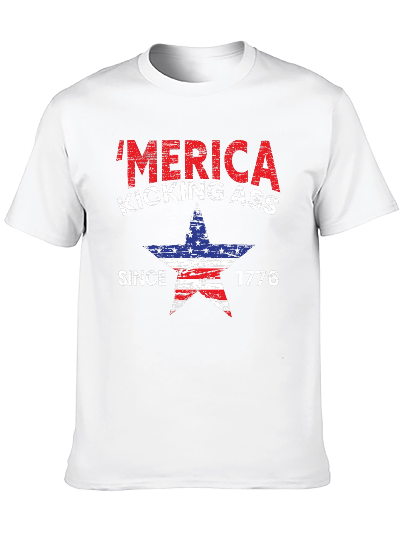 Patriotic Merica Kicking Ass T-Shirt